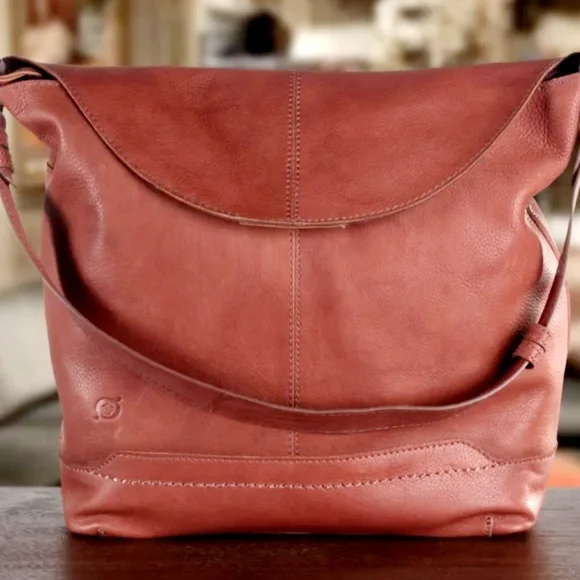 Born Elaina II Antique Flap Hobo Leather - Picture 1 of 8